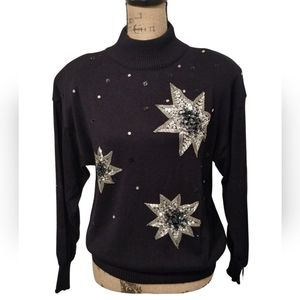 Vintage Regency Star Burst Sweater S/M
